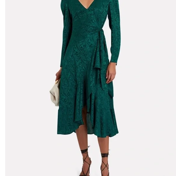 Intermix Dresses | Midi Dress | Color: Green | Size: 4 | Aly27'S Closet